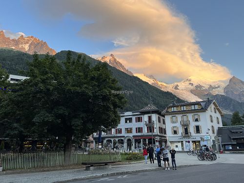 Amazing view   at Mumma in Chamonix
