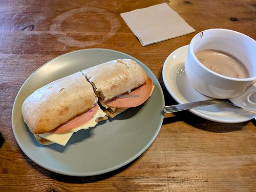 Vegan ham and cheese with smokey mayo at The Sheffield Bolthole in Sheffield