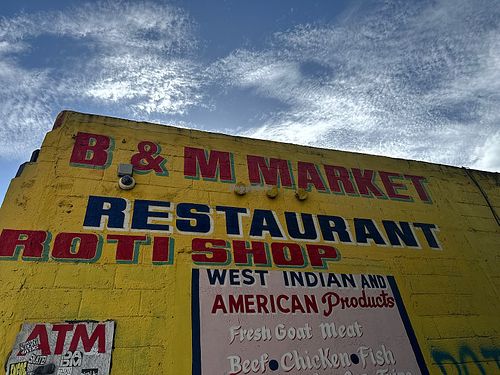 Side of building.   at B & M Market  in Miami