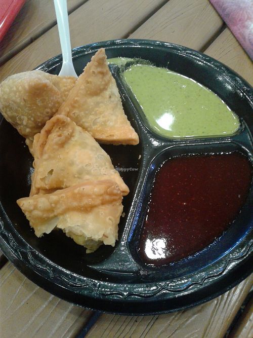 Delicious samosas   at Shayona in Chino Hills