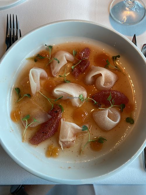 Koolrabi ceviche  at Euromast in Rotterdam