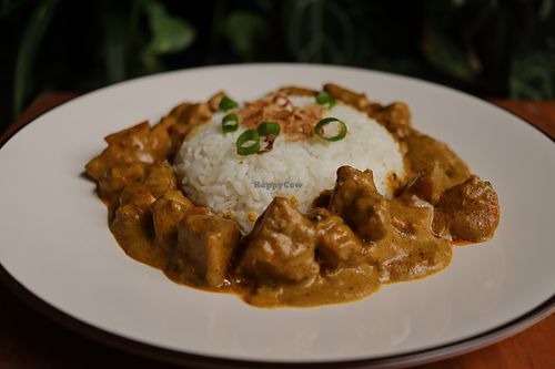 Curry with Rice (Vegan Options) at Indogenous - Conscious Comfort Cafe in 