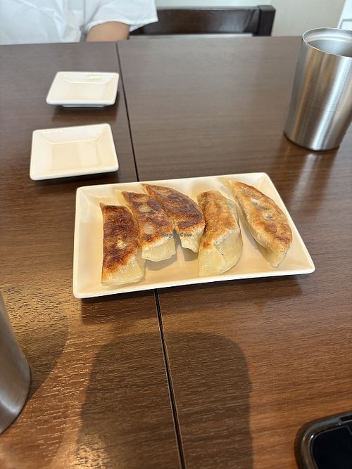 Vegan Dumplings  at Rakkan Shimokitazawa in Tokyo