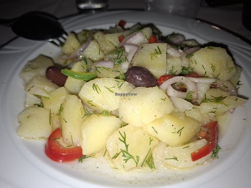 Absolutely delicious potato salad at The Pumphouse in Corfu