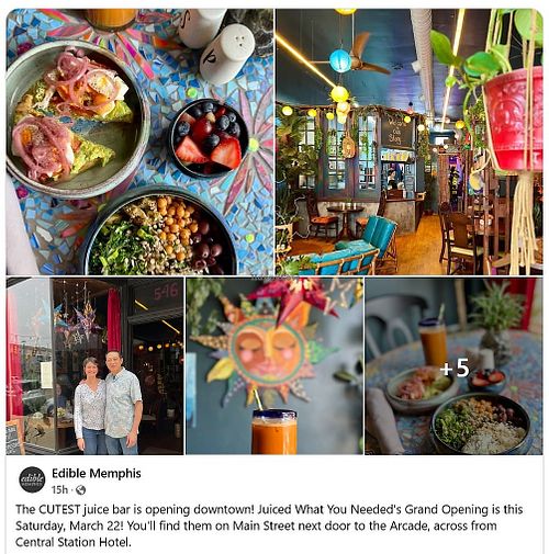 Owners featured in magazine 'Edible Memphis' at JUICED what you needed in Memphis