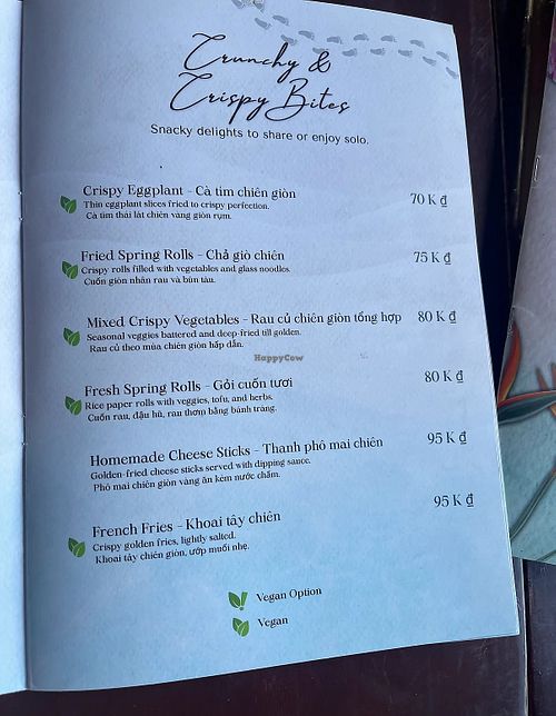 Crunchy & Crispy Bites  at Serene Dream Vegetarian Café & Beach Bar in Hoi An
