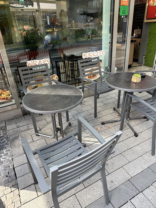 seating  at Cigköftem - Neumarkt in Cologne
