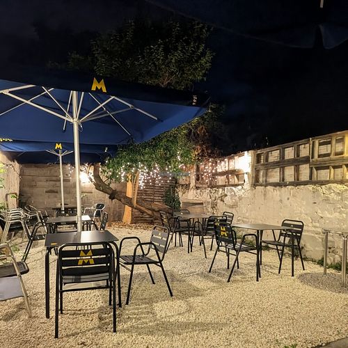 Backyard at Noush in Barcelona