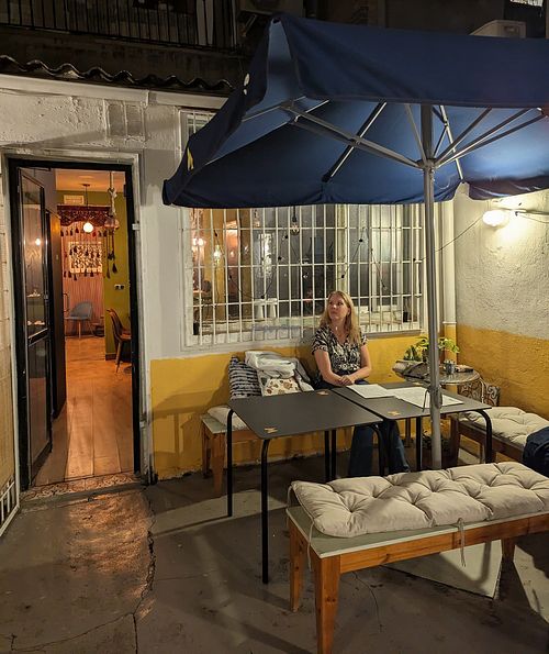 Backyard at Noush in Barcelona