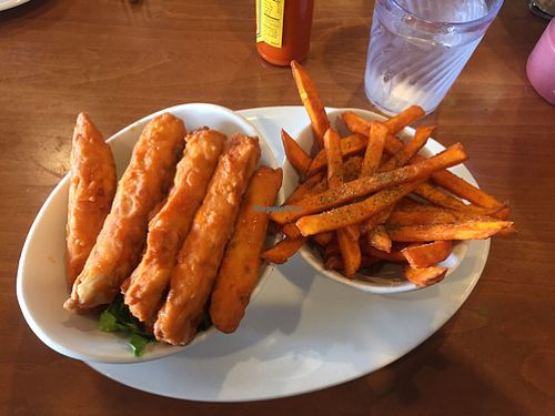 wings and fries at Native Foods - Point Loma in San Diego