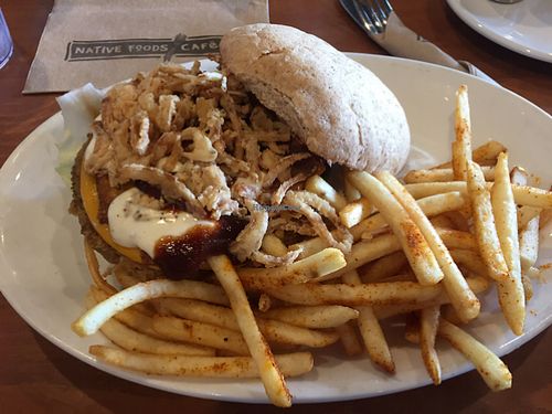 burger  at Native Foods - Point Loma in San Diego