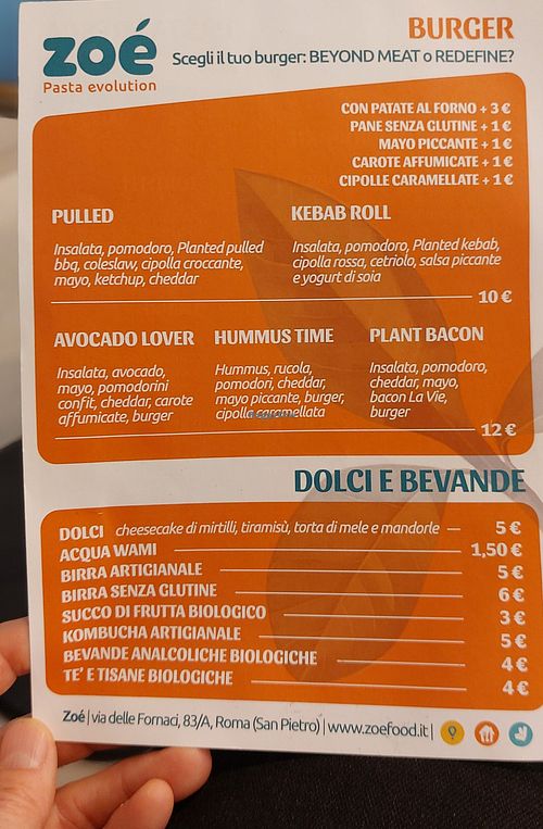  at Zoé Pasta Evolution   in Rome