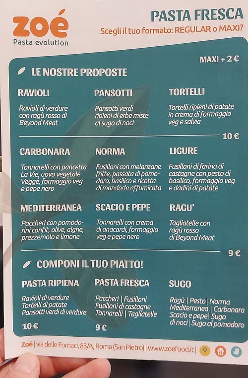  at Zoé Pasta Evolution   in Rome