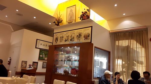 Inside the restaurant at Graceful Vegetarian in Markham