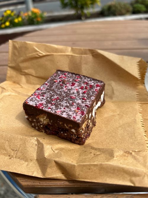 Vegan brownies   at Y The Yemeni Coffee Co in Peacehaven