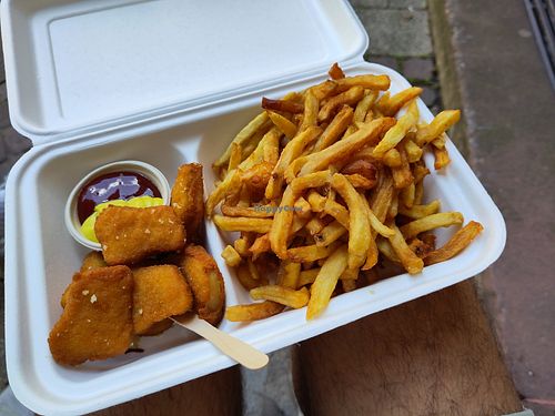 Vegane Nuggets at Tilt in Strasbourg