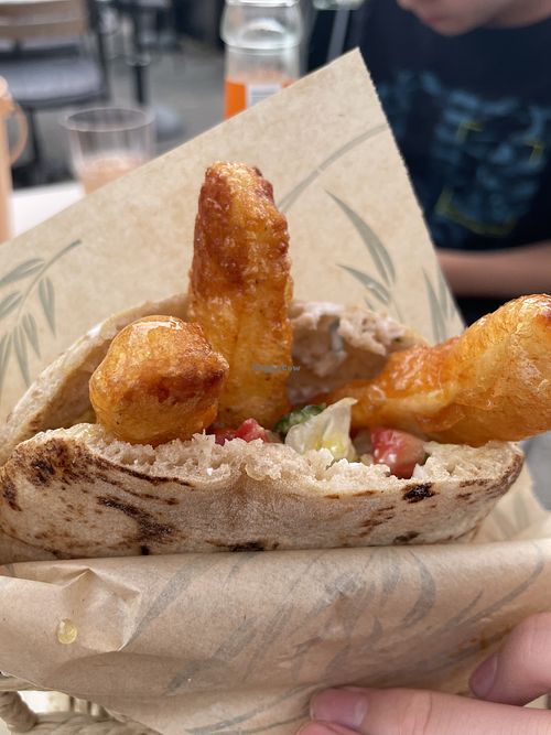 Pita with halllumi   at Chef Charlotte in Groede