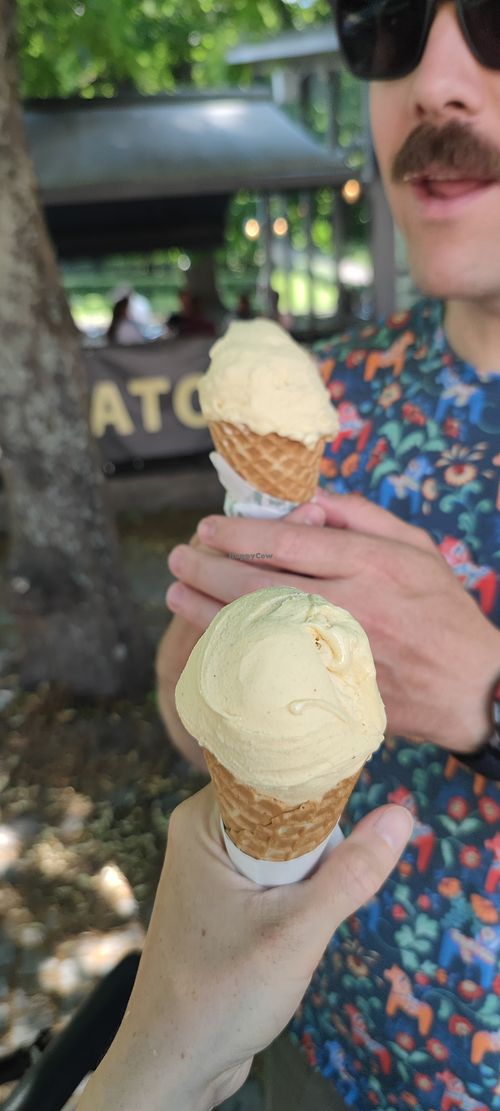 Vanilla ice cream  at Joe's Gelato in Uppsala