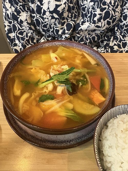 Veggie soup and rice   at Ma Cantine Viet in Paris
