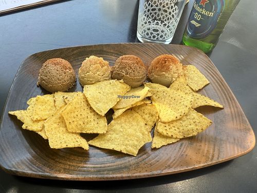Hummus with nachos  at Restaurante Toc Toc in Andalucía