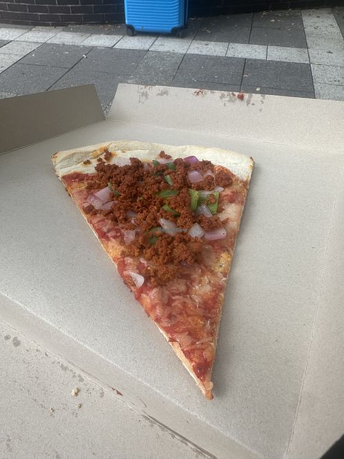   at Green Oven Pizza in New York City