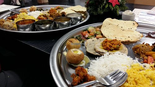 A special: thali. at Veggiesaurus in The Hague