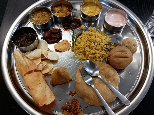 A special: thali. at Veggiesaurus in The Hague