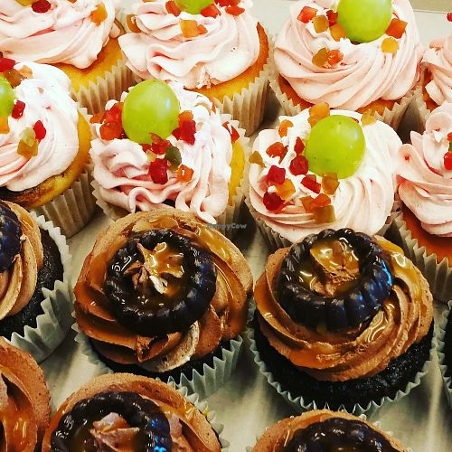 Delicious cupcakes. at Veggiesaurus in The Hague