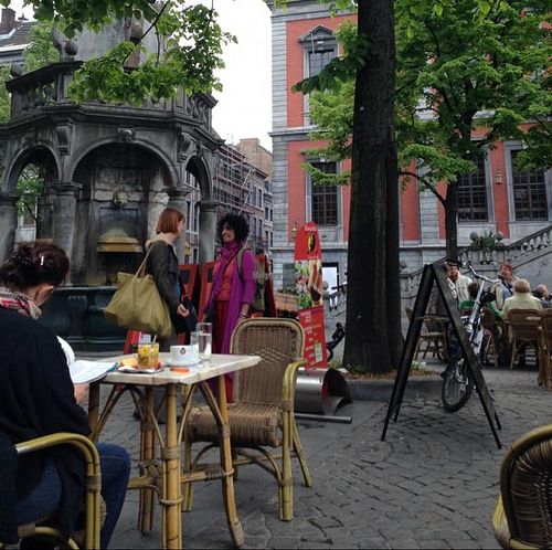 outside at La Toccata in Liege