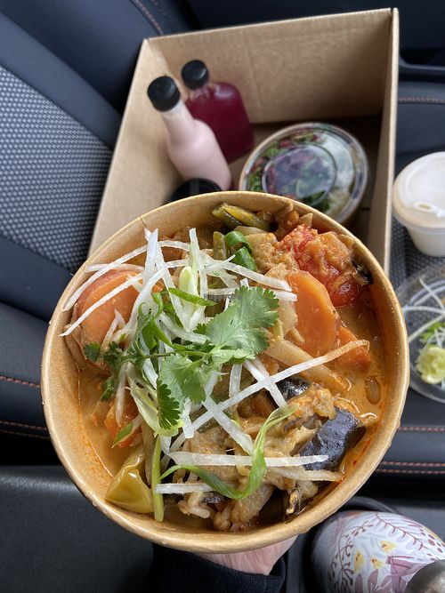 Delicious curry  at Gut Feeling Fermentation  in Port Elliot