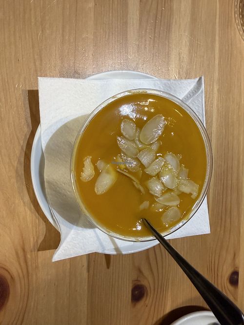 Chia pudding with mango  at R & B Cafe Roasters in Ljubljana