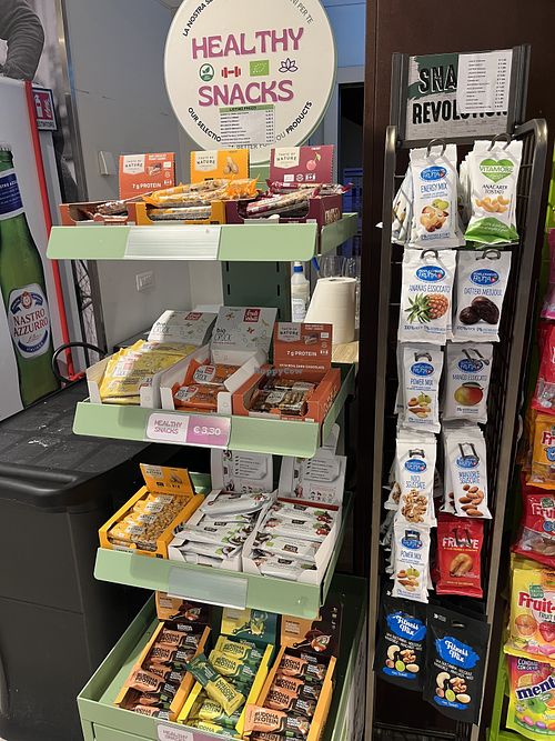 Vegan snacks  at MXP - Briciole Bar T1 in Lombardia