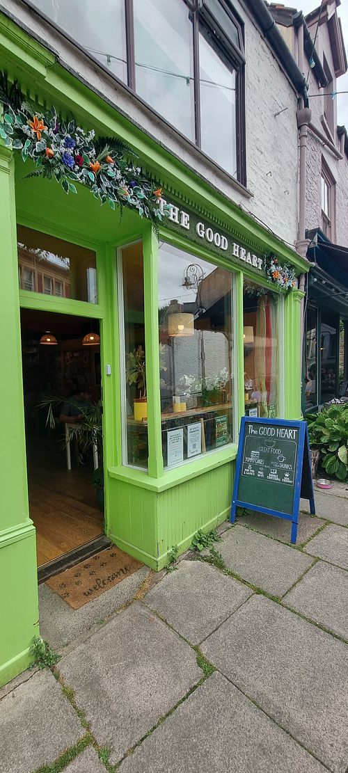 Front of shop at The Kindness Kitchen at The Good Heart in Frome