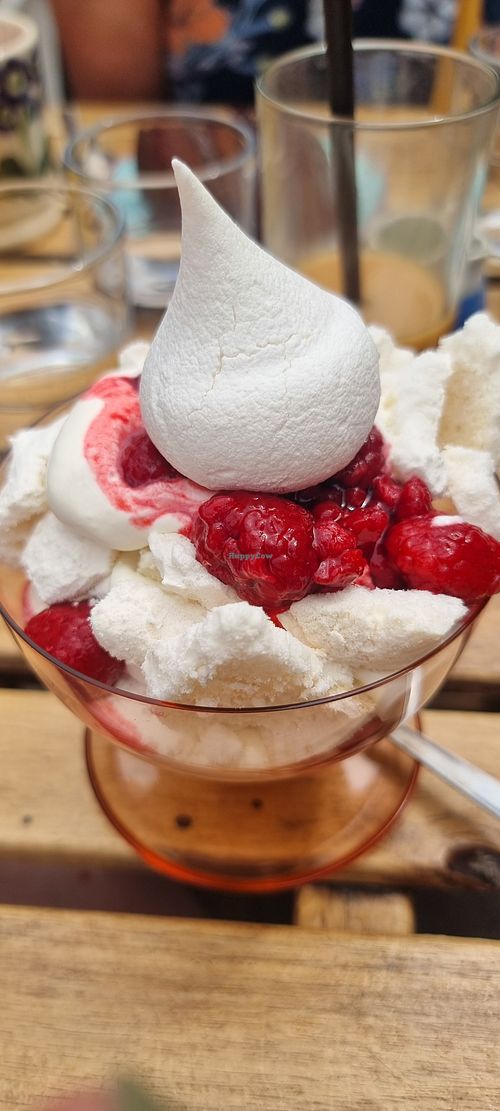 Vegan Eton Mess at The Kindness Kitchen at The Good Heart in Frome