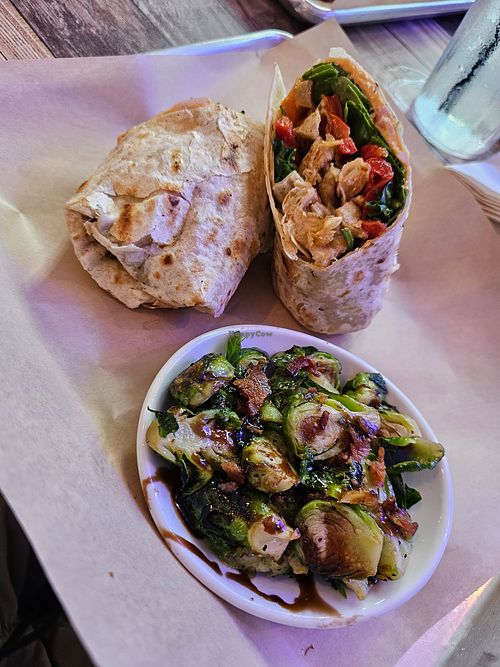Power wrap with seasonal vegetable (Specify vegan) at The Swamp Restaurant in Gainesville
