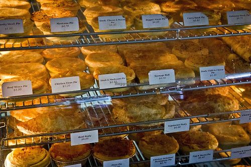 Vegan savouries  at Enjoy Cafe Bakery in Norwood