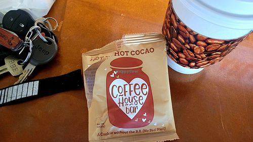 Coffee and a snack at Campus Coffee Bean in Flagstaff