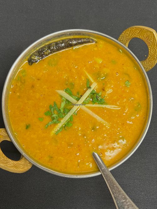 Comforting Dal Soup made with slow-simmered lentils and aromatic spices. Warm, nourishing, and a vegan-friendly Indian classic loved by plant-based diners in Denver. 🌱🥣 at India Express in Denver