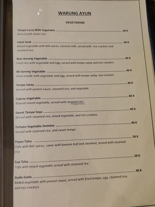  at Warung Ayun in Kabupaten Karangasem