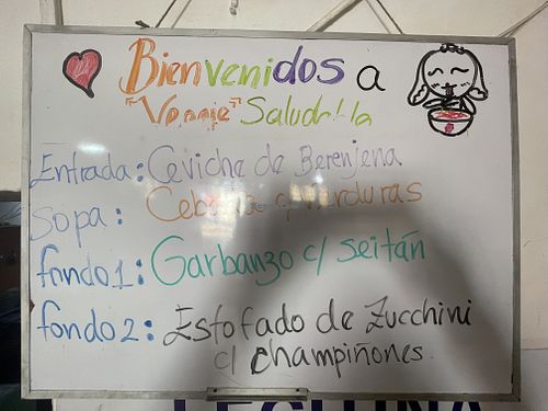 Menu 12 Soles  at Veguie House Godmy's - Veggie Saludable in Urubamba