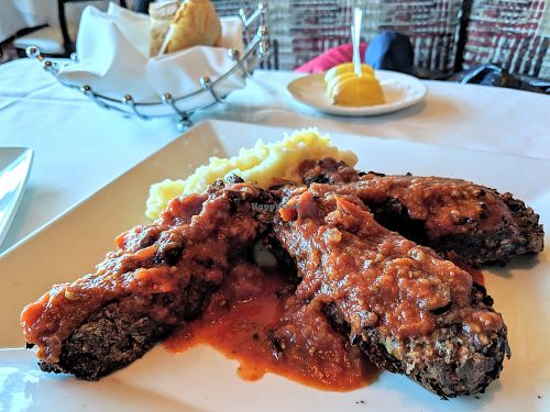 Vegan Meatloaf at Panevino in Las Vegas
