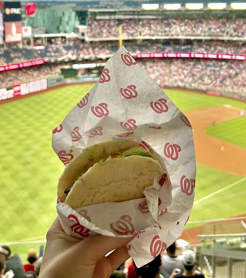 Vegana arepa. Yum!  at Arepa Zone in Washington