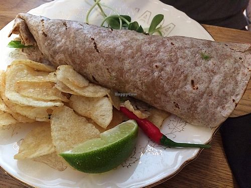 avocado wrap at The Bicycle Cafe in Flesherton