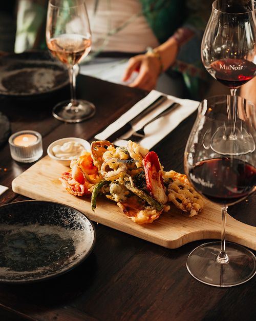 Vegetable Tempura at MuNoir in Windsor