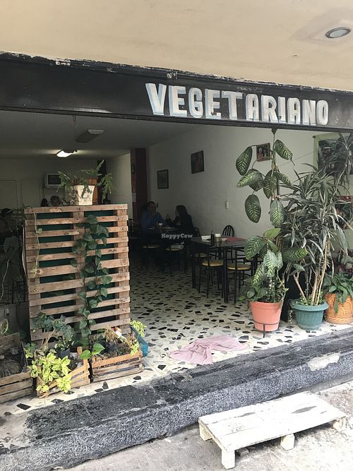 Front door at Comedor Vegetariano in Mexico City