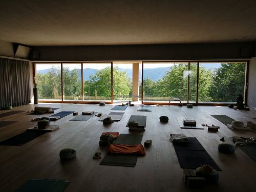 Yogaraum at Soami Retreat Center in Millstatt