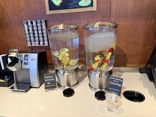 Complimentary infused waters were delicious!   at Avocado Theory in Naperville