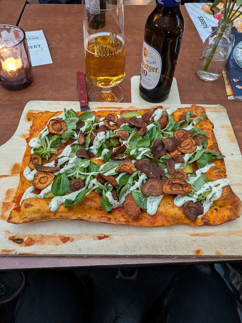 Flammkuchen veggie: 5/5 Super tasty! at ALEX in Potsdam