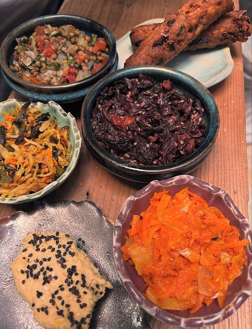 Variedad de platillos   at Comuna Veggie Slow Food de Barrio in Morelia