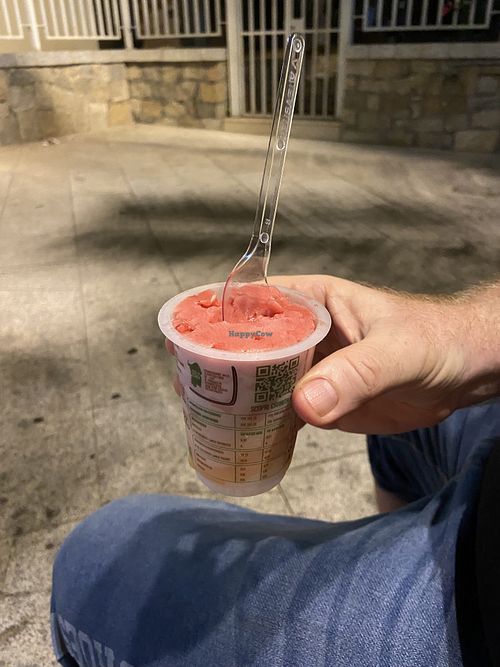 Fragola   at Gelateria Granita Fun in Sardegna